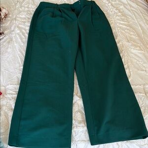 Stylish Green Wide-Leg Pants
